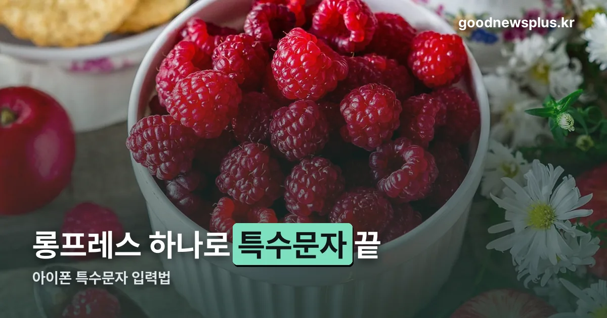 아이폰 특수문자 정리 썸네일