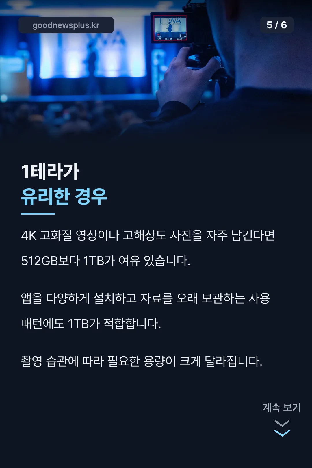 1테라가 유리한 경우