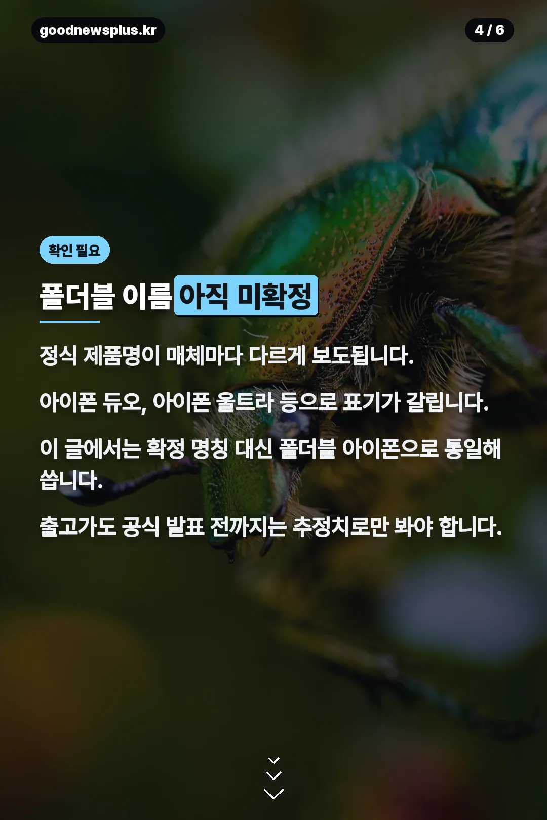 폴더블 이름 미확정 안내