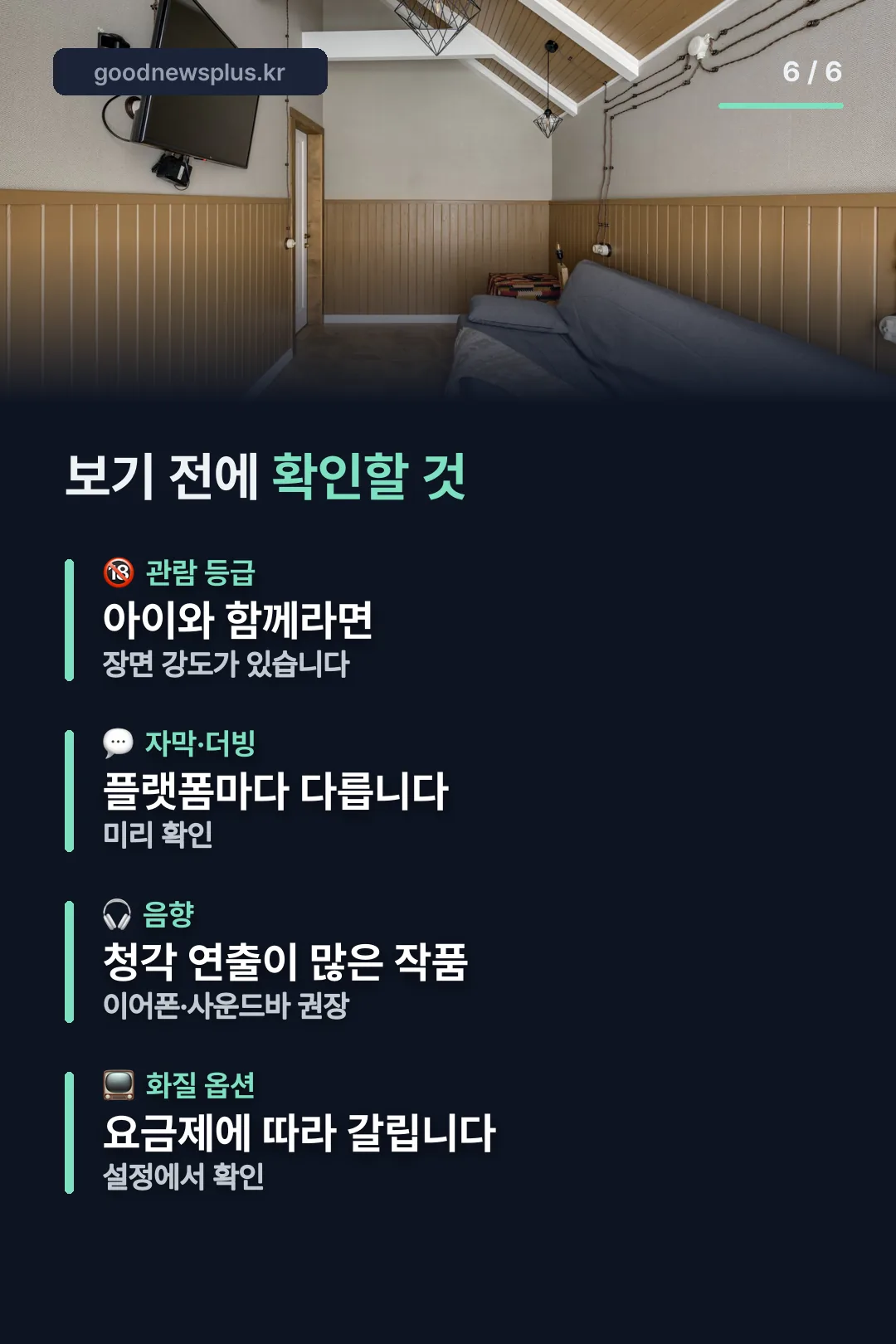 관람 전 확인 사항