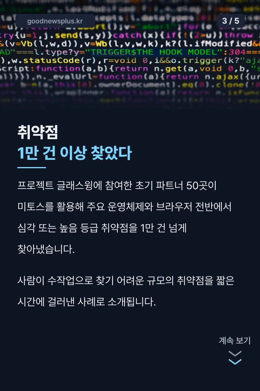 취약점 발견 성과