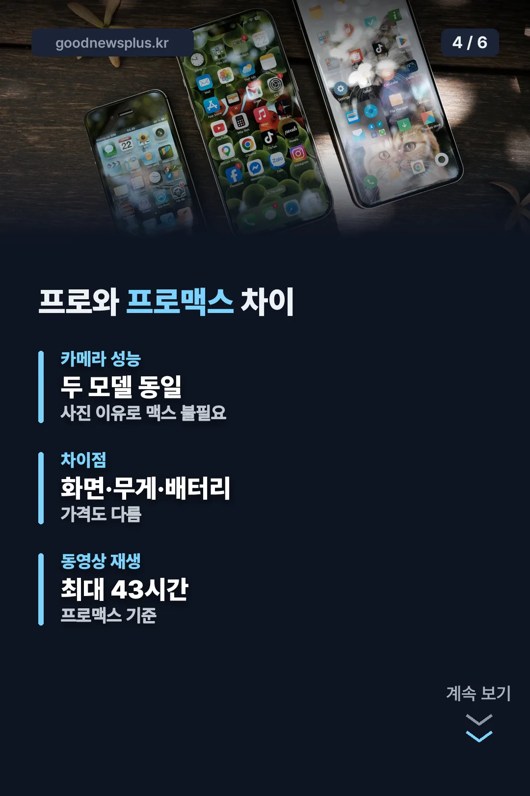 프로와 프로맥스 차이